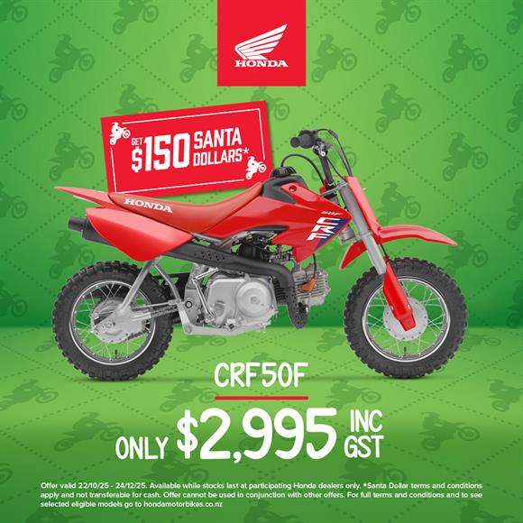 Honda CRF50 $150 Santa Dollars 2026